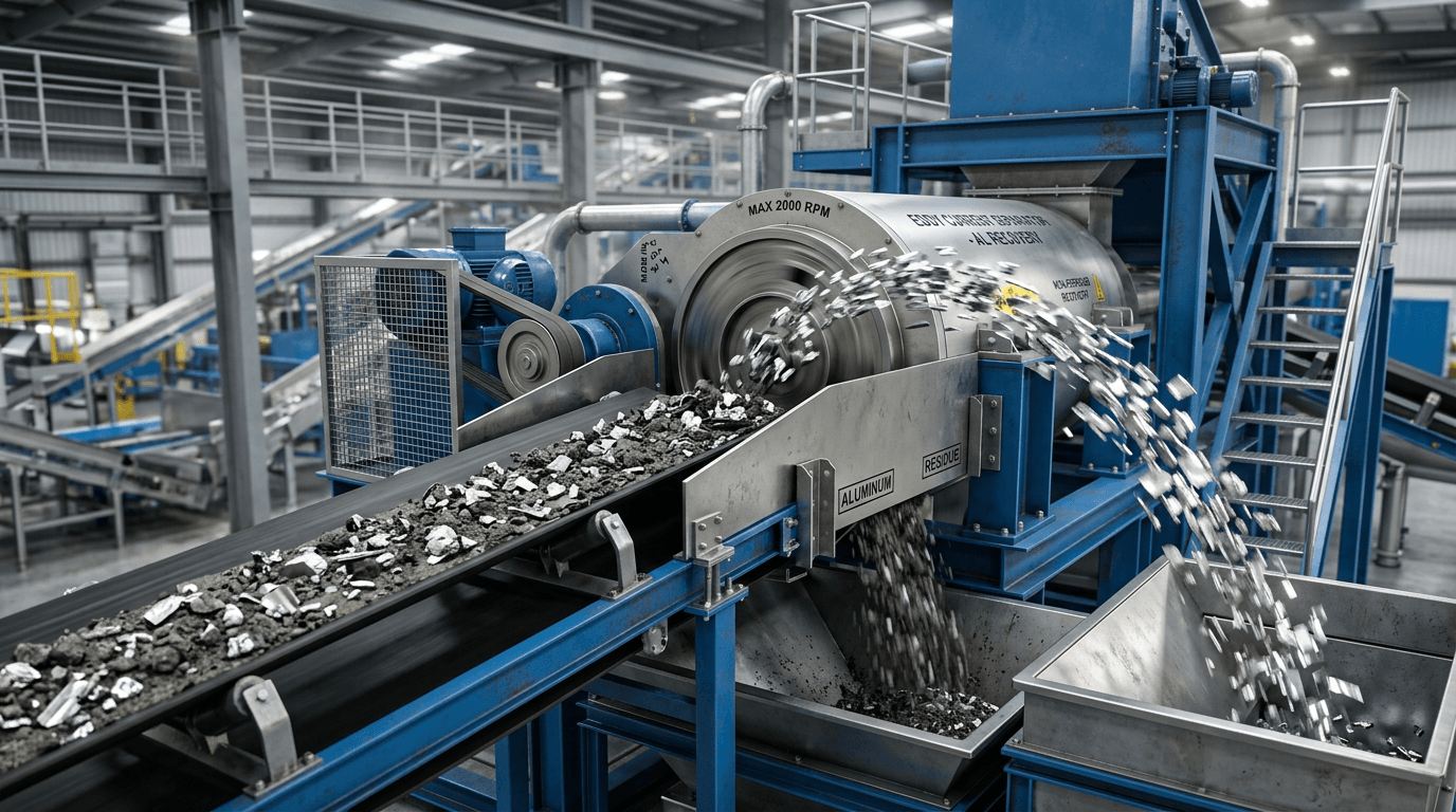 와전류 분리기가 슬래그에서 비철금속을 회수하는 원리: 완벽한 기술 가이드